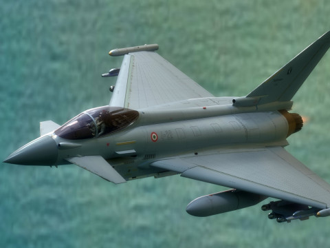 Euro Fighter Typhoon with High Resolution Cocpit - Fully Rigged 3Dモデル