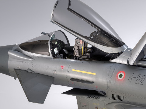 Euro Fighter Typhoon with High Resolution Cocpit - Fully Rigged Modello 3D