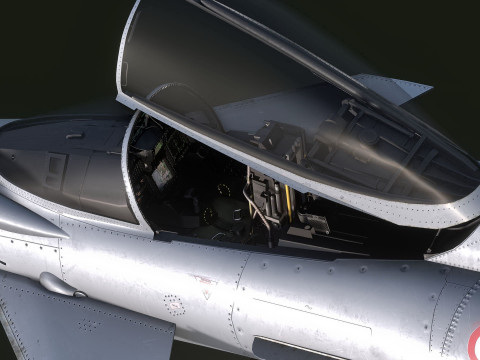 Euro Fighter Typhoon with High Resolution Cocpit - Fully Rigged Modello 3D