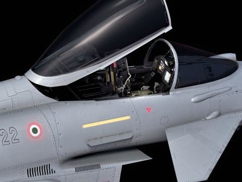 Euro Fighter Typhoon with High Resolution Cocpit - Fully Rigged Modello 3D