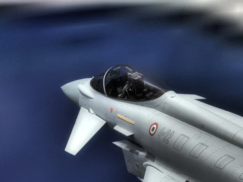 Eurofighter Typhoon с кабиной высокого разрешения - полностью оснащен 3D Модель