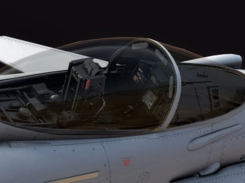 Eurofighter Typhoon с кабиной высокого разрешения - полностью оснащен 3D Модель