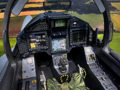 Eurofighter Typhoon с кабиной высокого разрешения - полностью оснащен 3D Модель