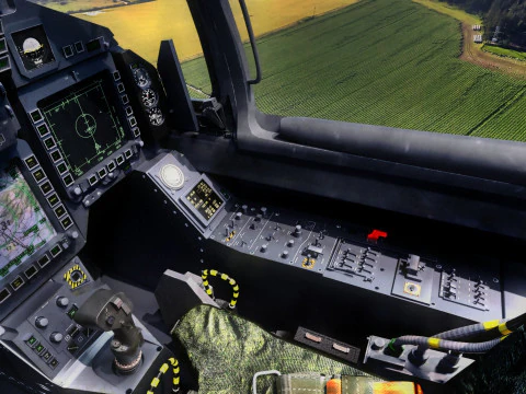 Eurofighter Typhoon с кабиной высокого разрешения - полностью оснащен 3D Модель