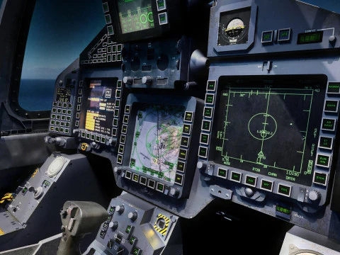 Eurofighter Typhoon с кабиной высокого разрешения - полностью оснащен 3D Модель