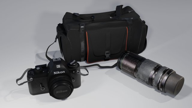 Nikon EM 3D Model .c4d .max .obj .3ds .fbx .stl .blend 