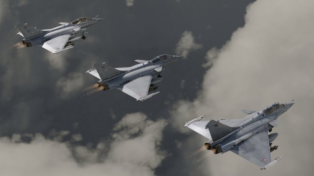 Dassault Rafale Collection - Rigged-High Resolution with Cocpit 3D-Modell .c4d .max .obj .3ds .fbx .stl .blend