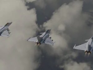 Cole&ccedil;&atilde;o Dassault Rafale - Rigged de alta resolu&ccedil;&atilde;o com Cockpit Modelo 3D