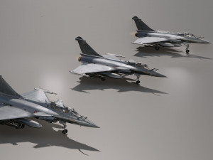 Dassault Rafale Collection - Rigged-High Resolution with Cocpit 3D-Modell
