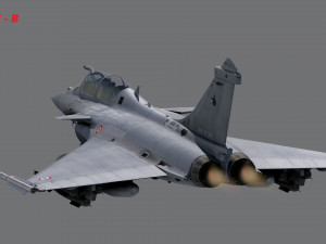 Dassault Rafale Collection - Rigged-High Resolution with Cocpit 3D-Modell
