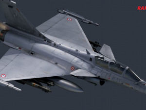 Dassault Rafale Collection - Rigged-High Resolution with Cocpit 3D-Modell