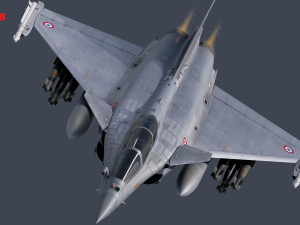 Dassault Rafale Collection - Rigged-High Resolution with Cocpit 3D-Modell