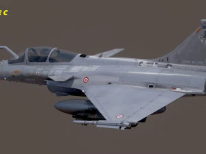 Cole&ccedil;&atilde;o Dassault Rafale - Rigged de alta resolu&ccedil;&atilde;o com Cockpit Modelo 3D