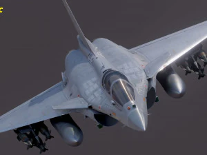 Cole&ccedil;&atilde;o Dassault Rafale - Rigged de alta resolu&ccedil;&atilde;o com Cockpit Modelo 3D