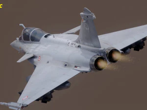Cole&ccedil;&atilde;o Dassault Rafale - Rigged de alta resolu&ccedil;&atilde;o com Cockpit Modelo 3D