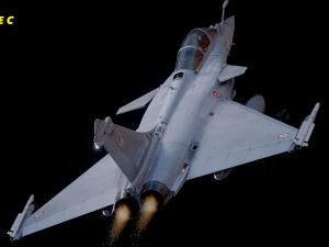 Cole&ccedil;&atilde;o Dassault Rafale - Rigged de alta resolu&ccedil;&atilde;o com Cockpit Modelo 3D