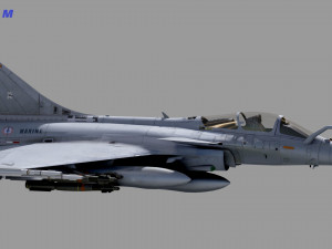 Dassault Rafale Collection - Rigged-High Resolution with Cocpit 3D-Modell