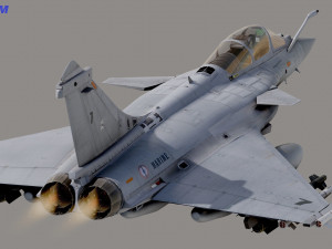 Dassault Rafale Collection - Rigged-High Resolution with Cocpit 3D-Modell