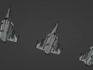 Cole&ccedil;&atilde;o Dassault Rafale - Rigged de alta resolu&ccedil;&atilde;o com Cockpit Modelo 3D