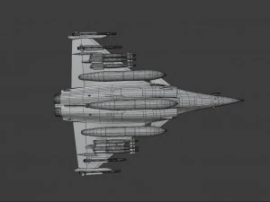 Cole&ccedil;&atilde;o Dassault Rafale - Rigged de alta resolu&ccedil;&atilde;o com Cockpit Modelo 3D