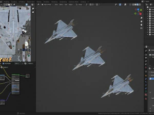 Cole&ccedil;&atilde;o Dassault Rafale - Rigged de alta resolu&ccedil;&atilde;o com Cockpit Modelo 3D