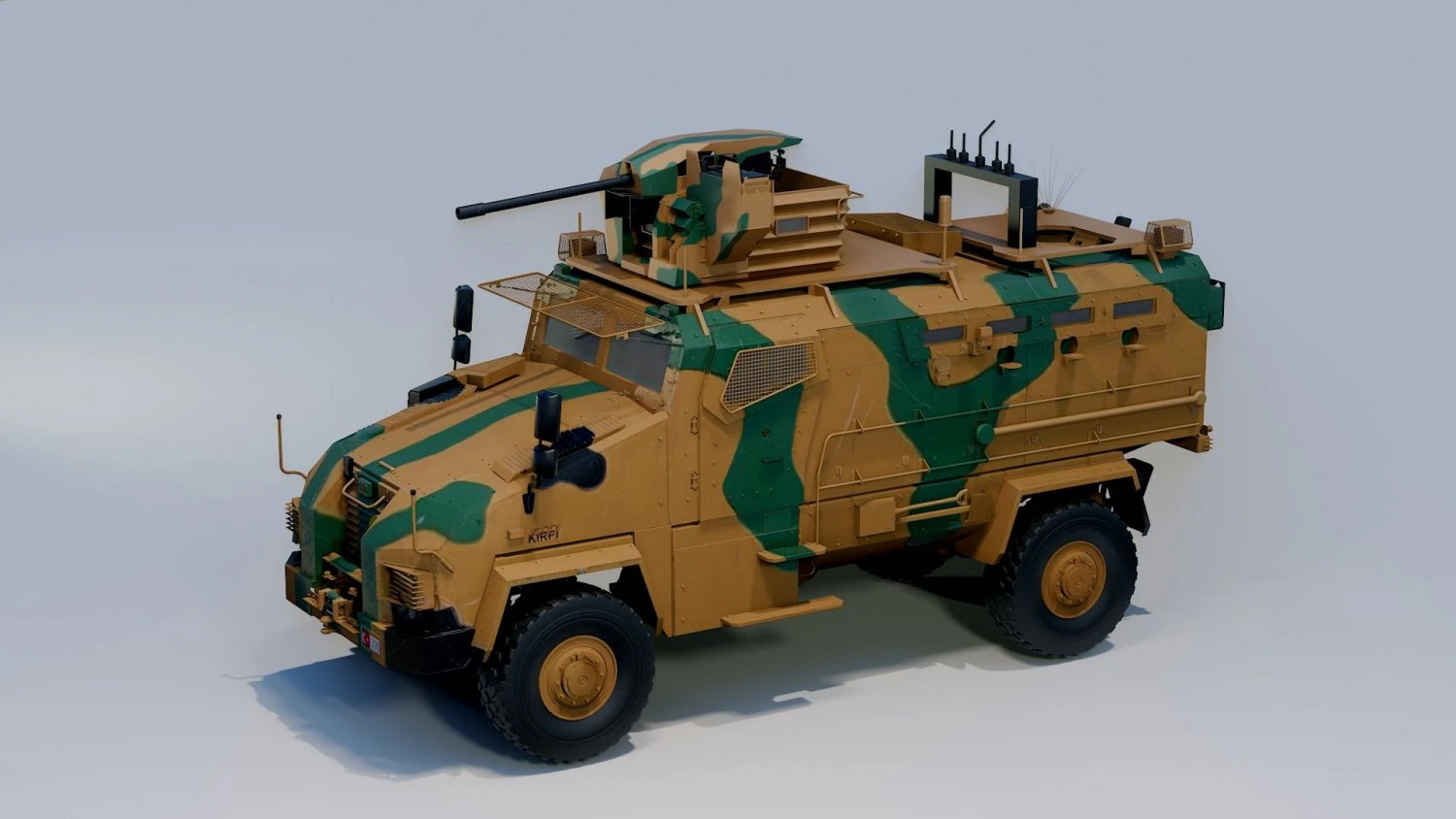 BMC kirpi MRAP - incluído dentro - Totalmente Rigged Modelo 3D .c4d .max .obj .3ds .fbx .stl .blend