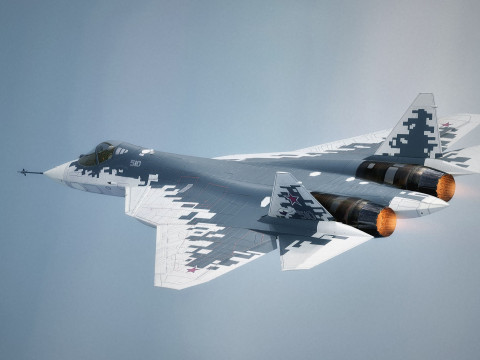 SU57 Felon-TopGun with Cocpit-High Resolution Textured-Fully Rigged 3Dモデル
