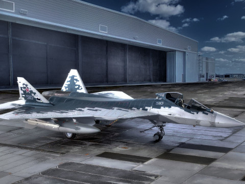 SU57 Felon-TopGun with Cocpit-High Resolution Textured-Fully Rigged 3Dモデル