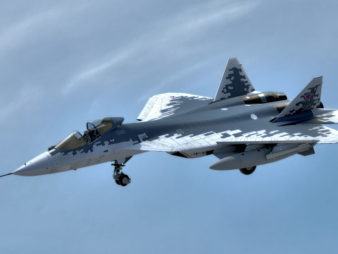 SU57 Felon-TopGun with Cocpit-High Resolution Textured-Fully Rigged 3Dモデル