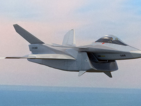 F-A27-C Fighter with Cocpit-High Resolution Textured-Fully Rigged 3D 模型