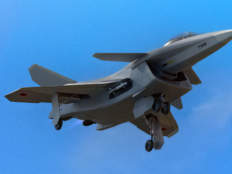 F-A27-C Fighter with Cocpit-High Resolution Textured-Fully Rigged 3D 模型