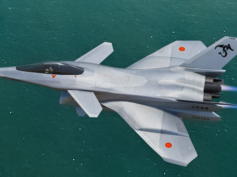 F-A27-C Fighter with Cocpit-High Resolution Textured-Fully Rigged 3D 模型
