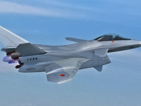 F-A27-C Fighter with Cocpit-High Resolution Textured-Fully Rigged 3D 模型