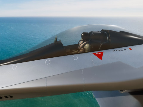 F-A27-C Fighter with Cocpit-High Resolution Textured-Fully Rigged 3D 模型