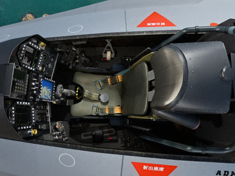 F-A27-C Fighter with Cocpit-High Resolution Textured-Fully Rigged 3D 模型