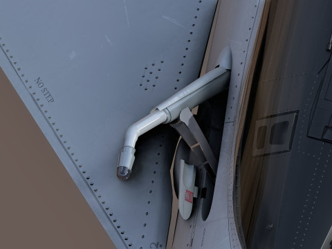 Qatar EuroFighter Typhoon with High Resolution Cocpit Model 3D