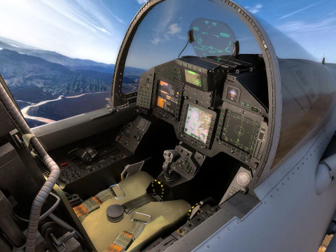 Qatar EuroFighter Typhoon with High Resolution Cocpit 3D Model