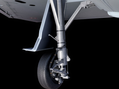 Qatar EuroFighter Typhoon with High Resolution Cocpit Model 3D