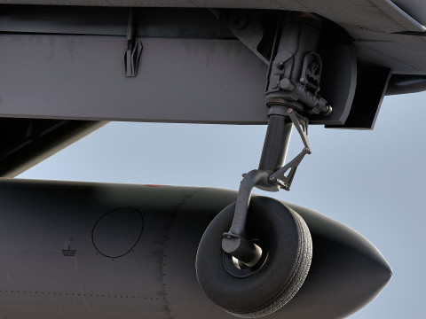 Qatar EuroFighter Typhoon with High Resolution Cocpit Model 3D