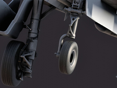 Qatar EuroFighter Typhoon with High Resolution Cocpit Model 3D
