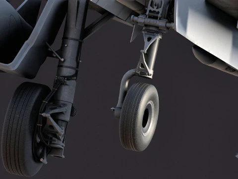 Qatar EuroFighter Typhoon with High Resolution Cocpit 3D Model