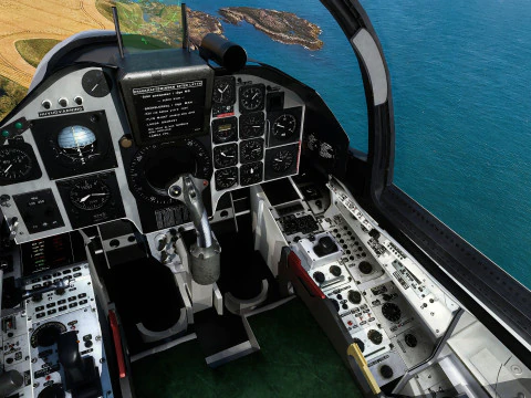 Saab 37 Viggen com Cocpit de alta resolu&ccedil;&atilde;o - v&aacute;rios decalques Modelo 3D