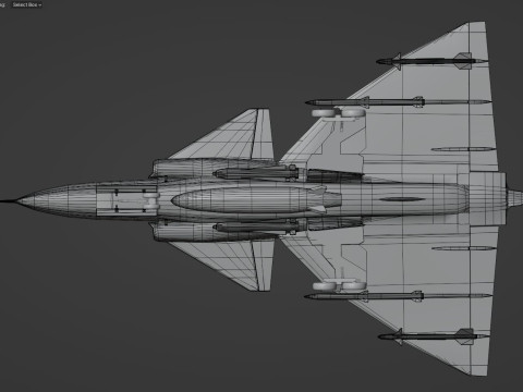 Saab 37 Viggen with High Resolution Cocpit - Multiple Decals 3D Model