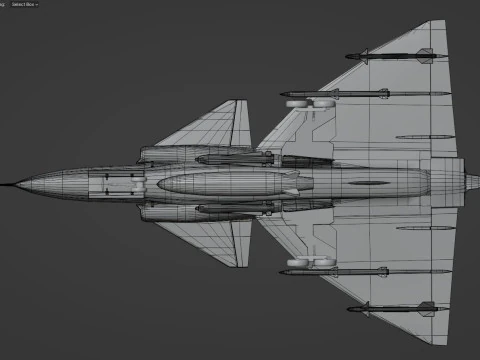 Saab 37 Viggen com Cocpit de alta resolu&ccedil;&atilde;o - v&aacute;rios decalques Modelo 3D