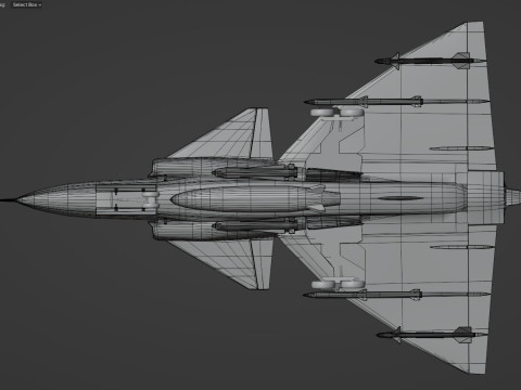 Saab 37 ViggenForest-High Quality Textures with Cocpit-Fully Rigged Modèle 3D