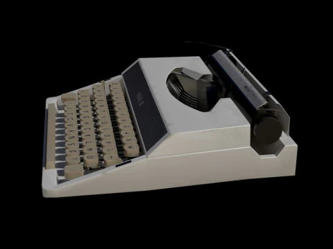 Royal Vintage Typewriter 3D Model