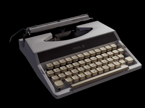 Royal Vintage Typewriter 3D Модель
