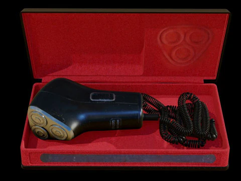 오래된 면도기(상자 포함) 3D 모델