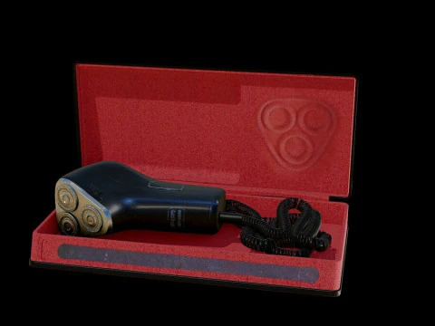Old Shaver with box 3D Model