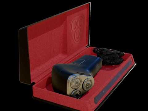 Old Shaver with box 3D 模型